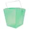 JAM Paper Green Large Plastic Chinese Takeout Container, 6ct.